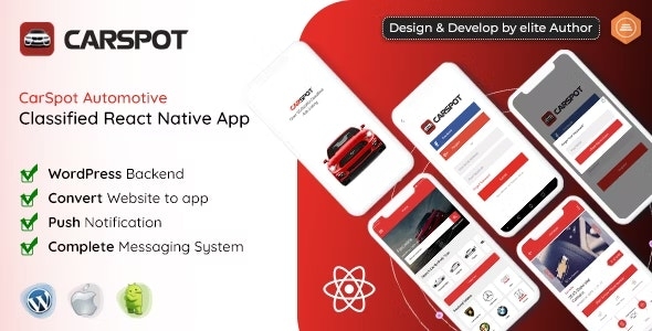 CarSpot – Dealership Classified React Native App v1.9.4